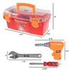 Toy Time 40-Piece Toy Toolbox Set | Pretend Play Construction Handyman with Hammers, Drill for Boys and Girls 640801LJL